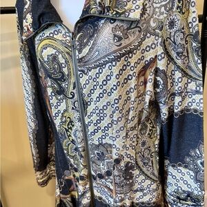 IQ Paris Stretch Casual Blouse with Sparkle - Size L